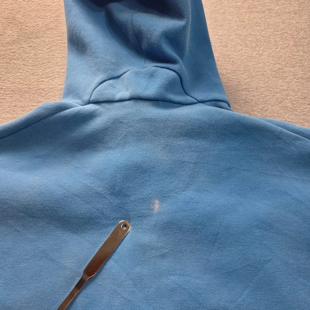 Adidas Hoodie‎ Mens XL Light Blue Full Zip Athletic Sweatshirt Jacket Thumbhole